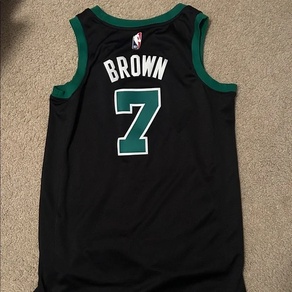 Jordan Adult Boston Celtics Jaylen Brown #7 Swingman Statement Jersey - Picture 4 of 4